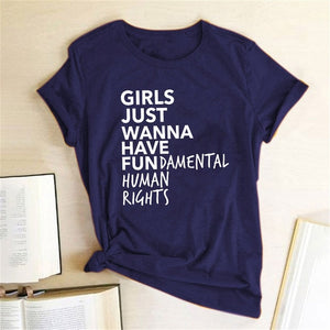 Girls Just Wanna Have Fundamental Human Rights T-shirt