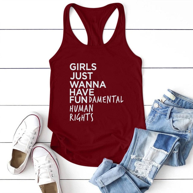 Girls Just Wanna Have Fundamental Human Rights T-shirt