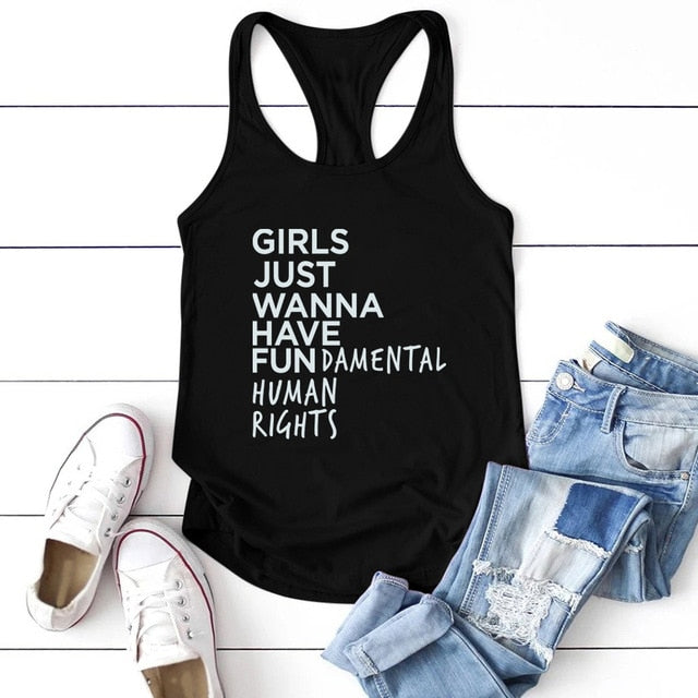 Girls Just Wanna Have Fundamental Human Rights T-shirt