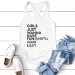 Load image into Gallery viewer, Girls Just Wanna Have Fundamental Human Rights T-shirt
